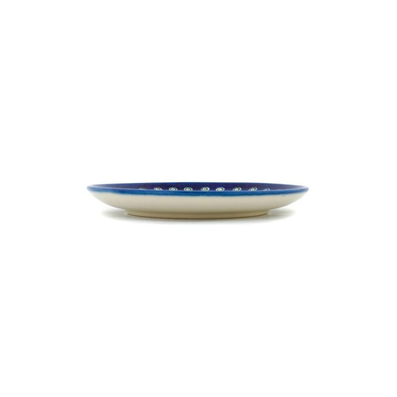Polish Pottery Plate - 6" - Floral Peacock Polish Pottery Plate - 6" - Floral Peacock