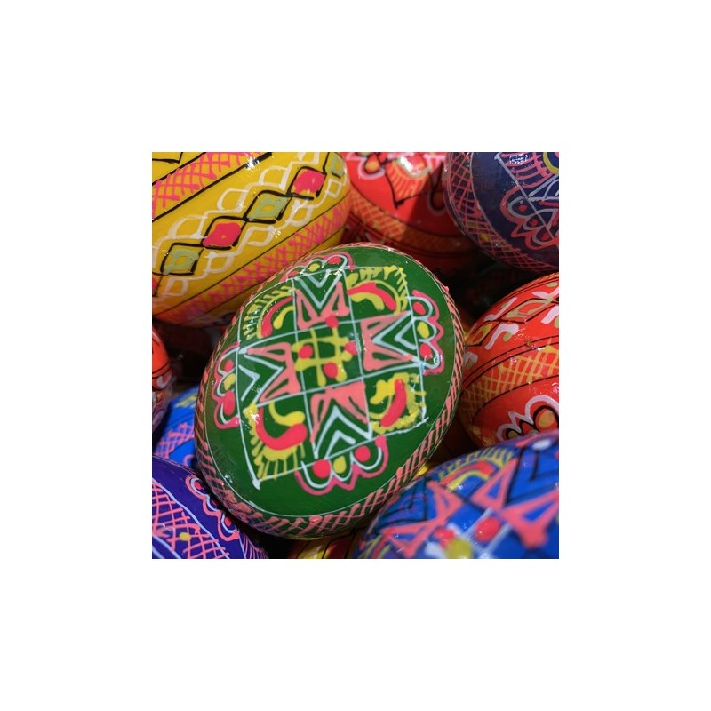 Wooden Handpainted Egg Made in Ukraine
