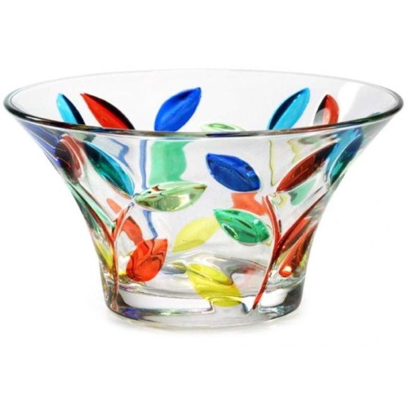 Italian Glass Bowl - Tree of Life Small Multicolor Italian Glass Bowl - Tree of Life Small Multicolor