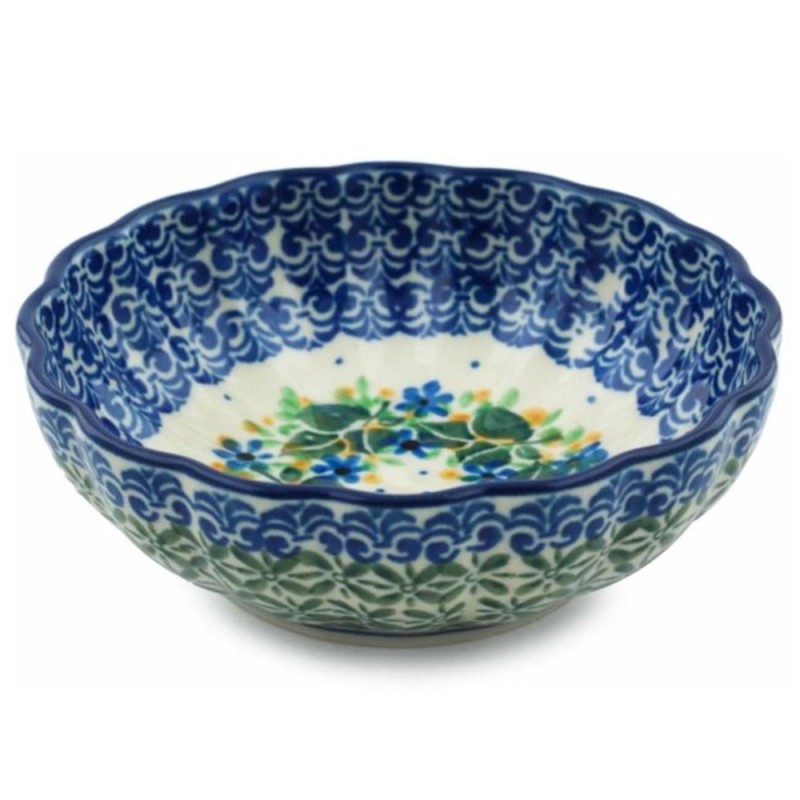 Scalloped Bowl - 5" - Ivy Trail Scalloped Bowl - 5" - Ivy Trail