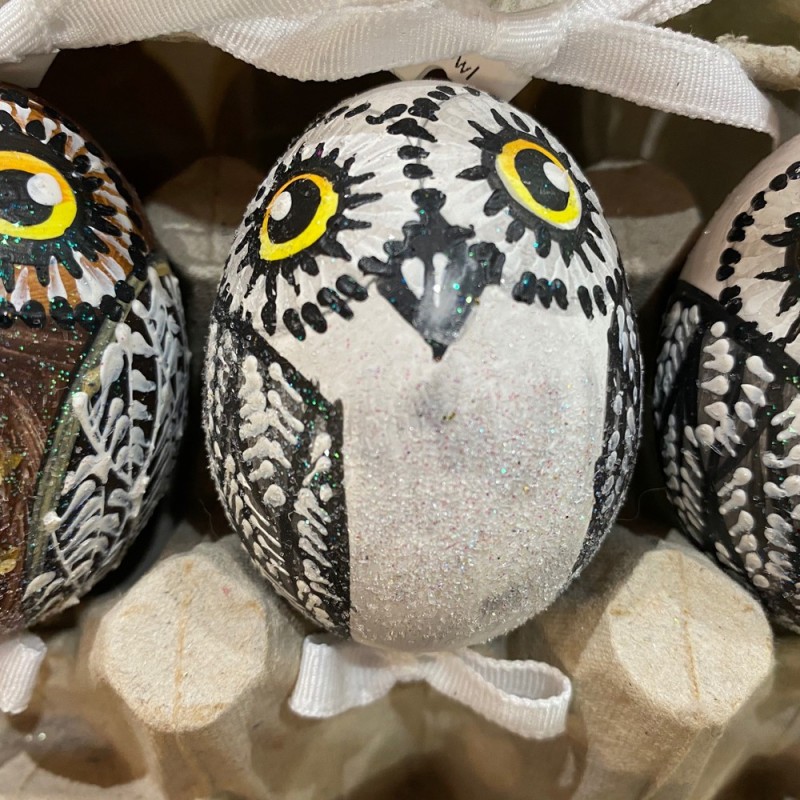 Eggshell Ornament Owl Eggshell Ornament Owl