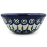Polish Pottery Bowl - 5.5" - Peacock