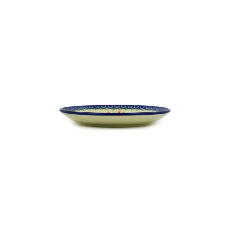 Polish Pottery Plate - 8" - Crimson Bells Polish Pottery Plate - 8" - Crimson Bells
