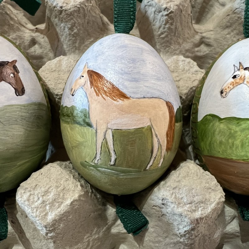 Eggshell Ornament Haflinger Horse Eggshell Ornament Haflinger Horse