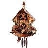 Engstler One-Day Mechanical Cuckoo Clock with Woodsman, Waterwheel, and Dancers