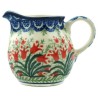 Polish Pottery Cream Pitcher - Crimson Bells
