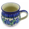 Polish Pottery Bubble Mug - 12 oz - Wild Indigo