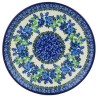 Polish Pottery Plate - 8" - Wild Indigo