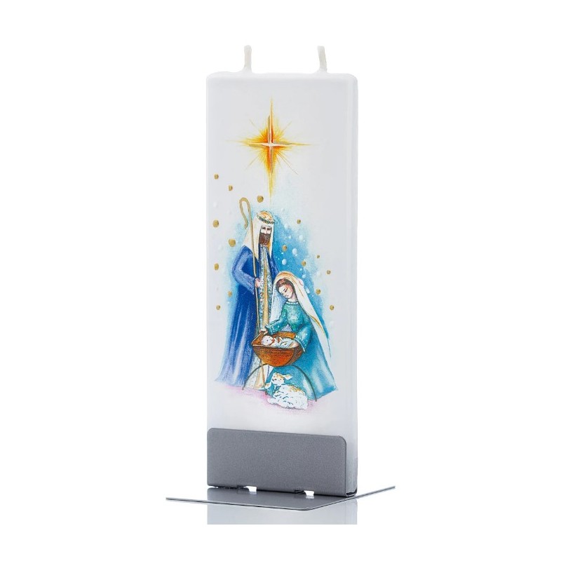 Flat Candle - Nativity Flat Candle - Nativity