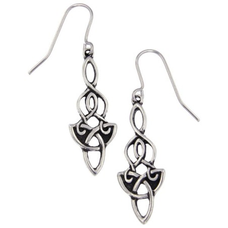 Dragon Celtic Knot Drop Earrings