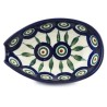 Polish Pottery Spoon Rest - 5" - Peacock