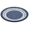 Polish Pottery Plate - 11" - Floral Peacock