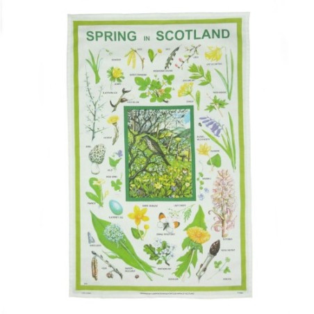 Spring in Scotland Tea Towel