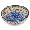 Polish Pottery Scalloped Bowl - 5" - Flower Garden