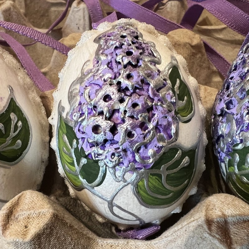 Eggshell Ornament Lilac Eggshell Ornament Lilac