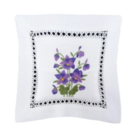 Lavender Sachet Pillow - Violets - Made in France