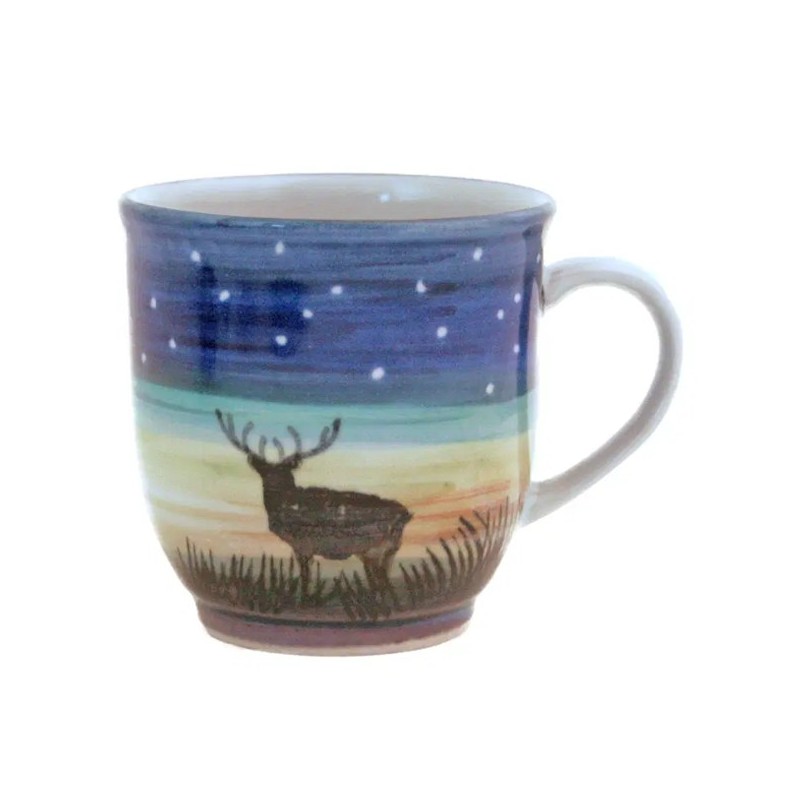 Scottish Stoneware Mug - Stag - Handmade in Scotland Scottish Stoneware Mug - Stag - Handmade in Scotland