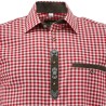 XL German Traditional Men's Fest Shirt Red/White