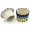 Polish Pottery Butter Crock - French Style - Sunburst