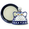 Polish Pottery Butter or Cheese Lady - 6" - Mosquito
