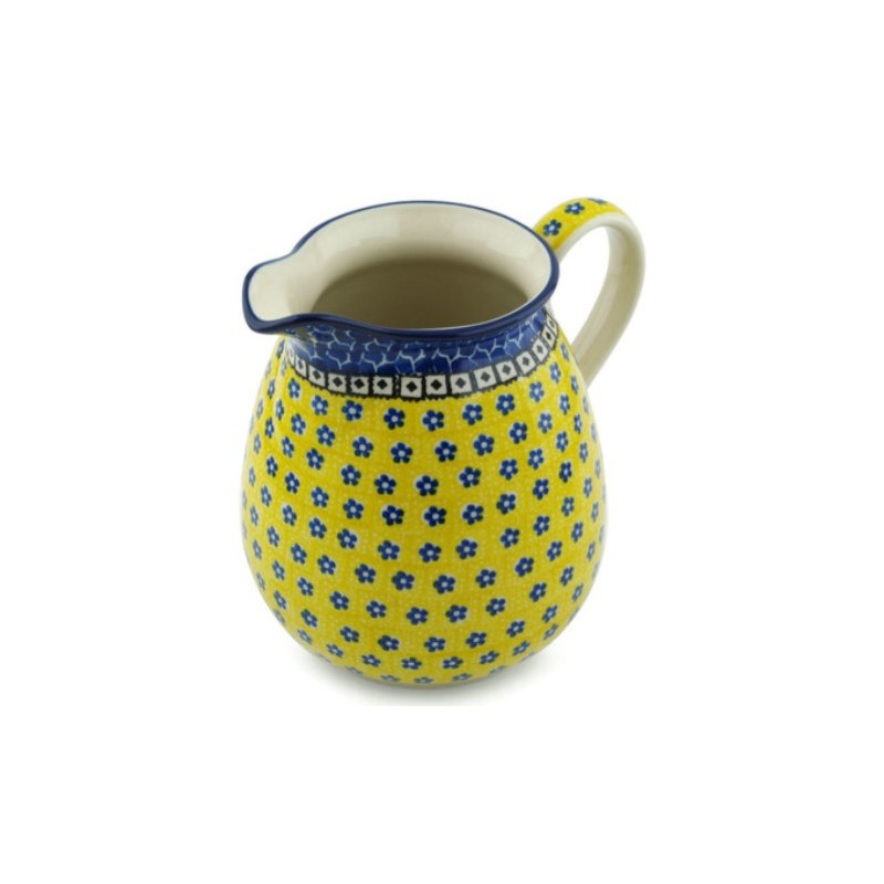 Polish Pottery Pitcher - 67 oz - Sunburst Polish Pottery Pitcher - 67 oz - Sunburst