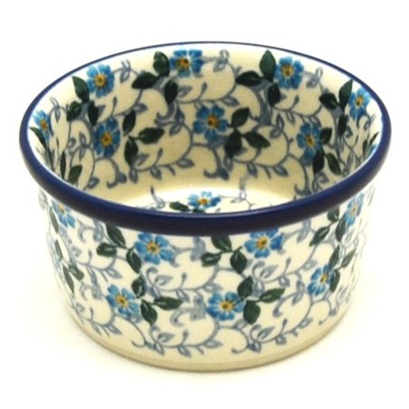 Polish Pottery Bowl - 4" - Forget-Me-Not