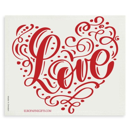 Swedish Dishcloth Love Heart