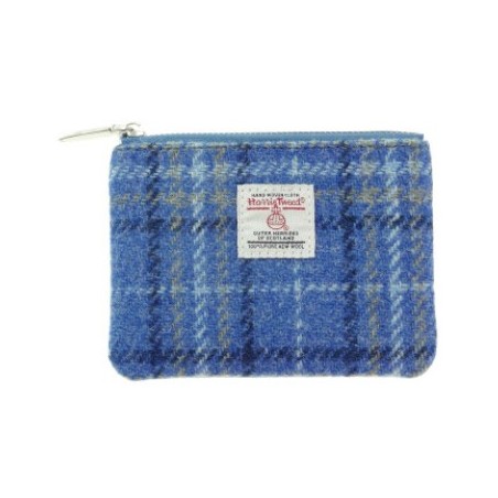 Harris Tweed Coin Purse - Blue