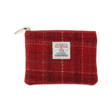 Harris Tweed Coin Purse - Red