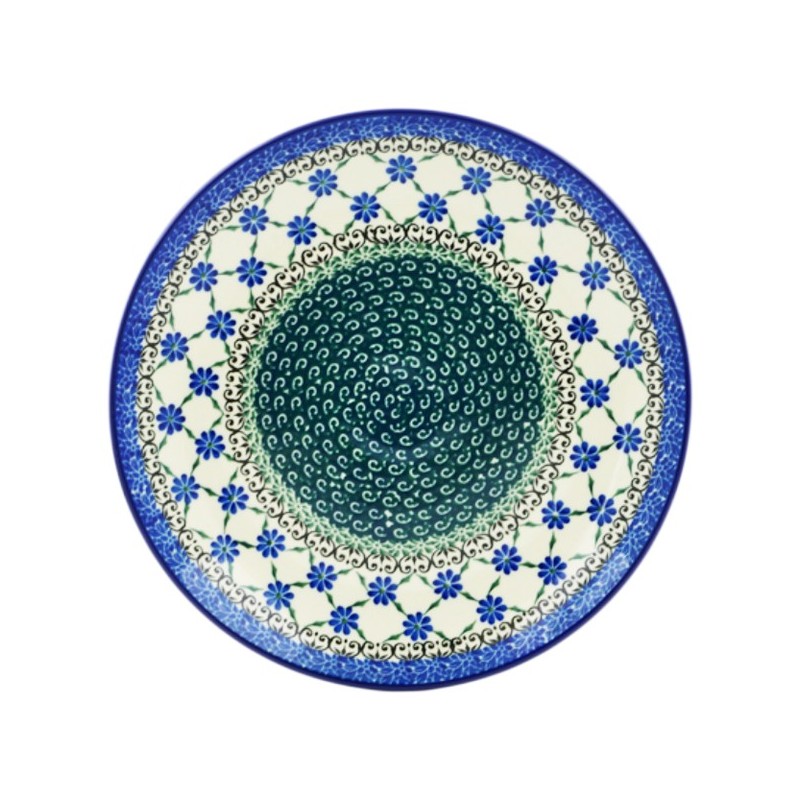 Polish Pottery Plate - 10" - Royal Lattice