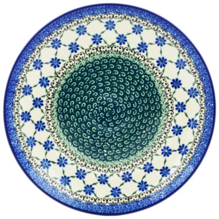 Polish Pottery Plate - 10" - Royal Lattice